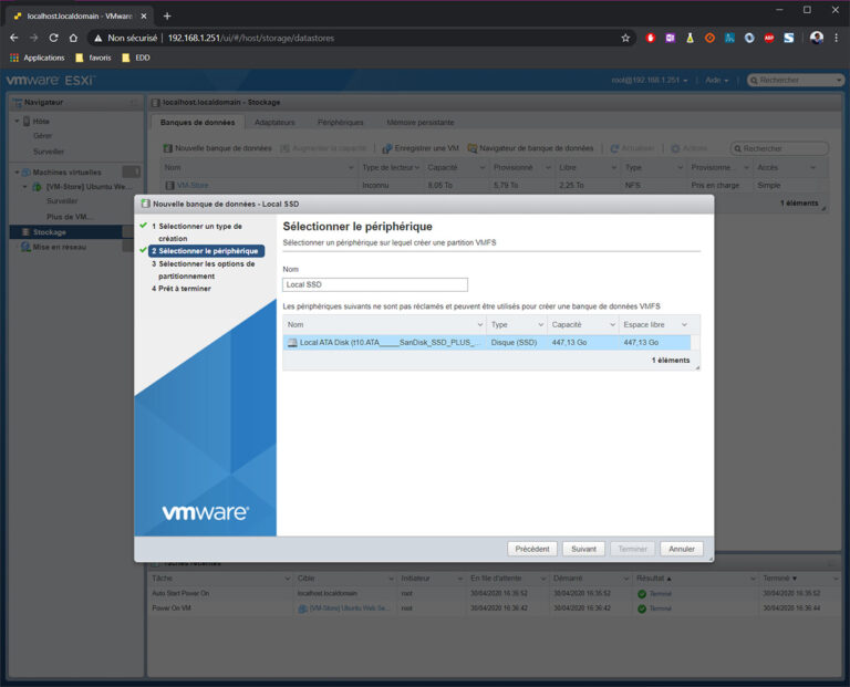 Esxi установка на ssd