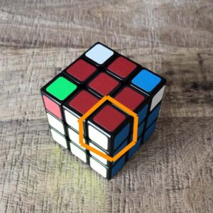 Rubik's cube 3x3 coin bien placé