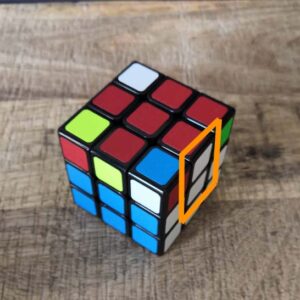 Rubik's cube 3x3 dernières couronnes adjacentes décalage à gauche