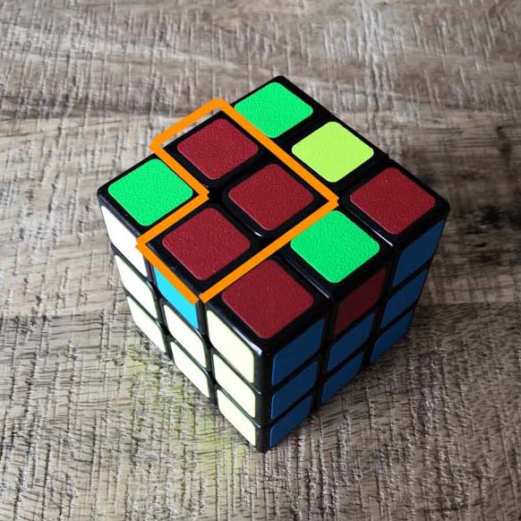 Rubik's cube 3x3 reconstitution de la croix - position L